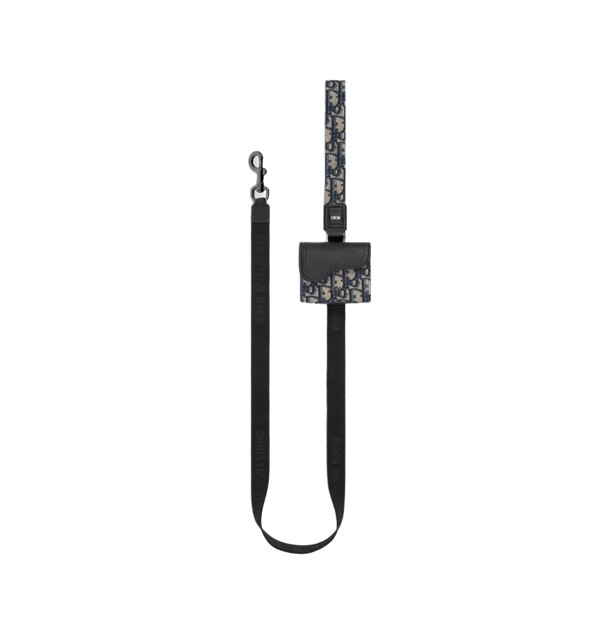 Dior Oblique — Leash + Pouch Set