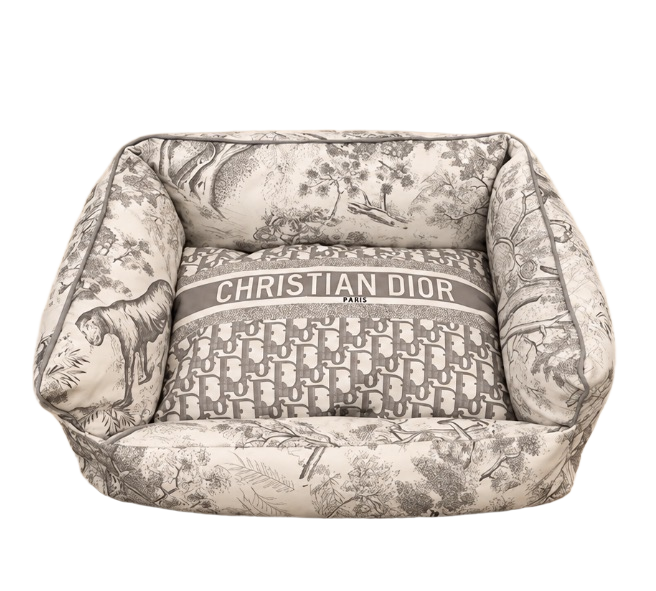 Grey Dior-style Bed