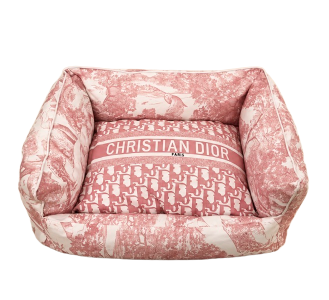 Pink Dior-style Bed