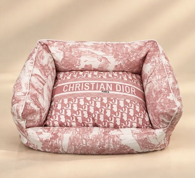 Pink Dior-style Bed